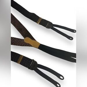 Martin Dingman blue and gold suspenders